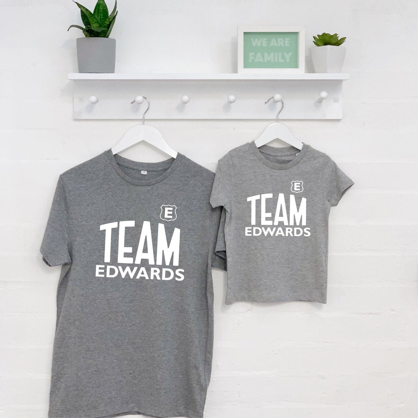 Team Surname Personalised Parent And Child Set - Lovetree Design