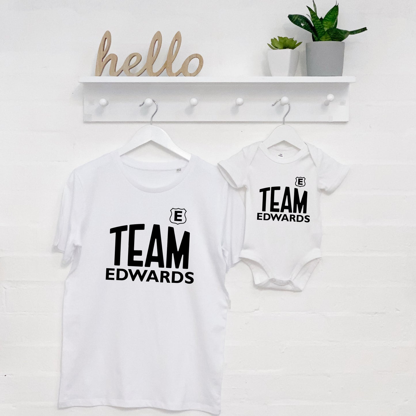 Team Surname Personalised Parent And Child Set - Lovetree Design