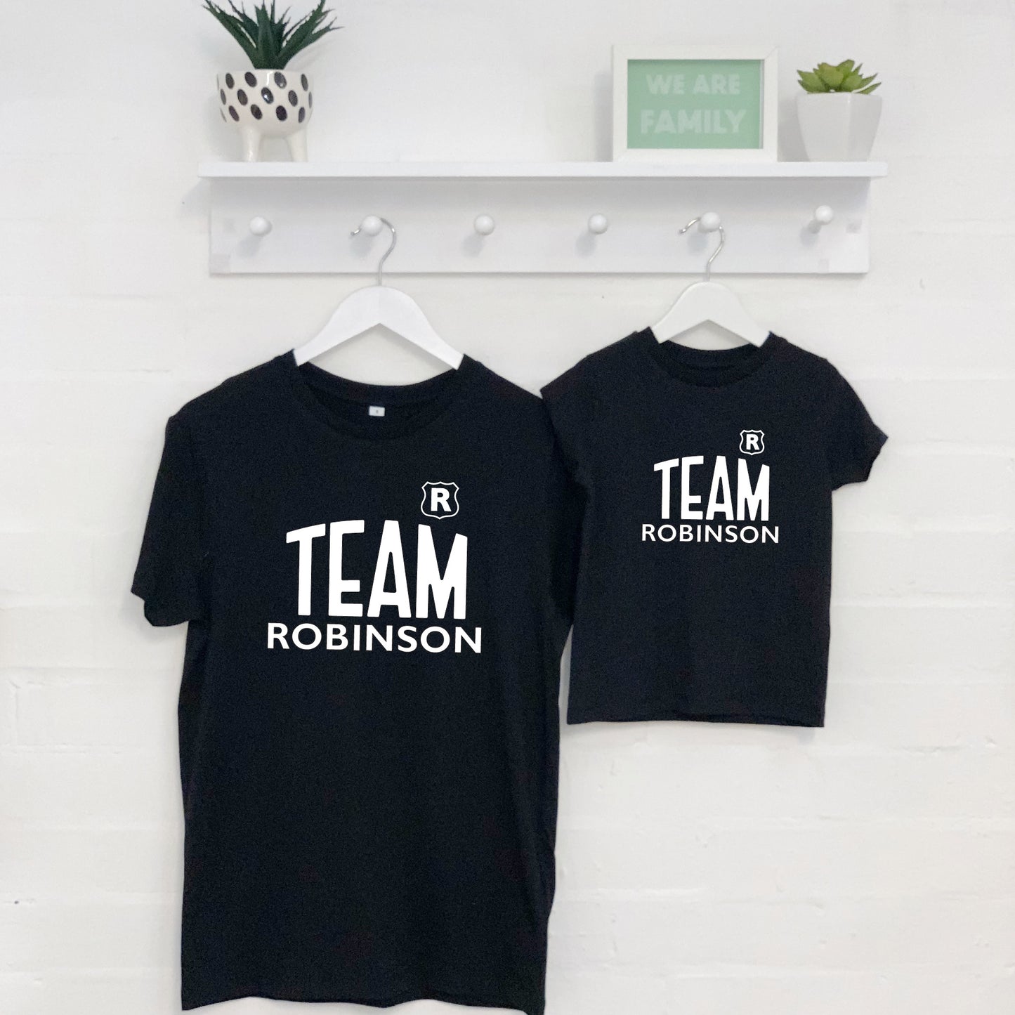 Team Surname Personalised Parent And Child Set - Lovetree Design
