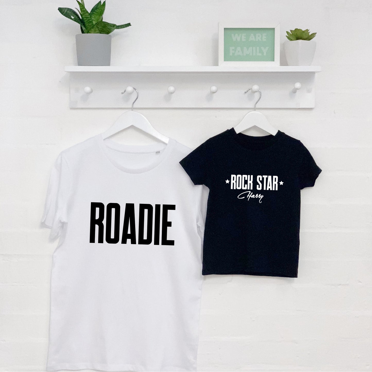 Rockstar And Roadie Father And Child T Shirt Set - Lovetree Design