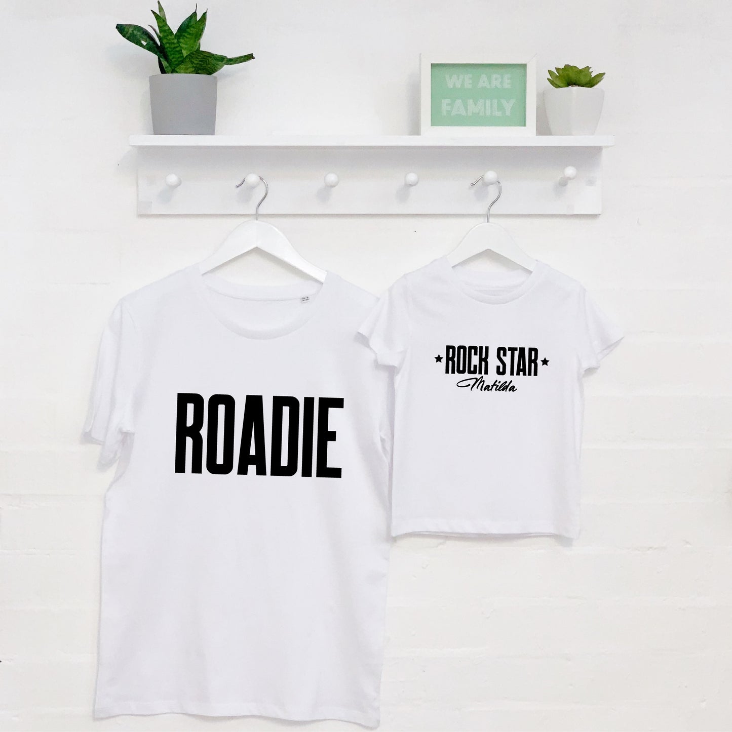 Rockstar And Roadie Father And Child T Shirt Set - Lovetree Design