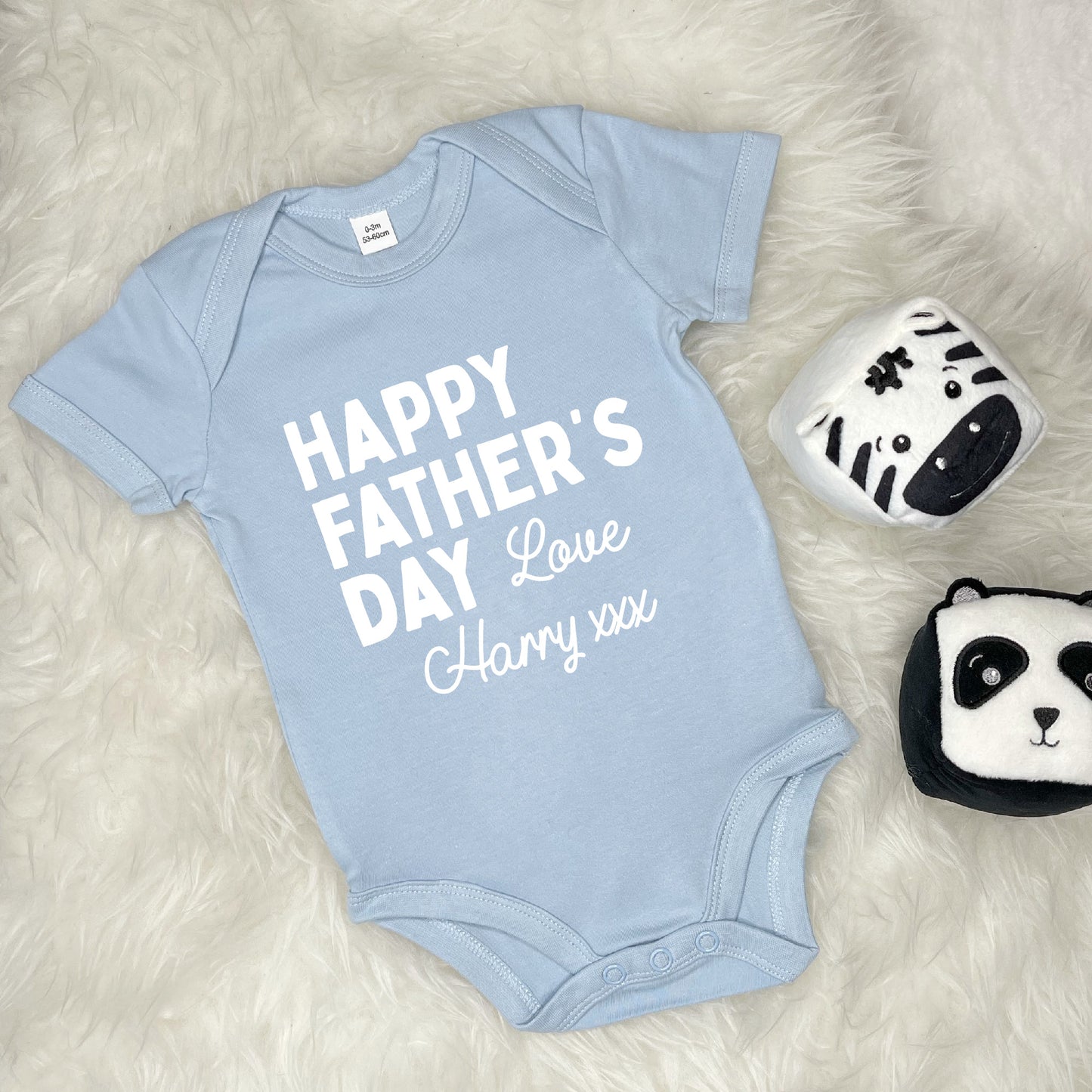 Personalised Happy Father's Day Love… Babygrow - Lovetree Design