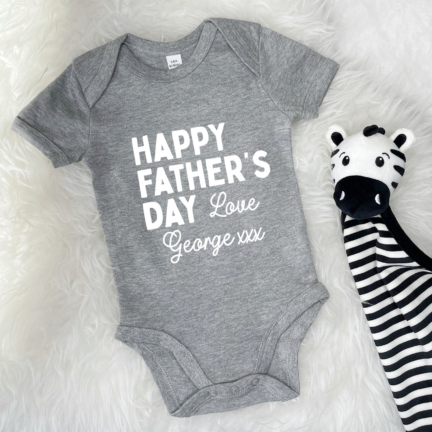 Personalised Happy Father's Day Love… Babygrow - Lovetree Design