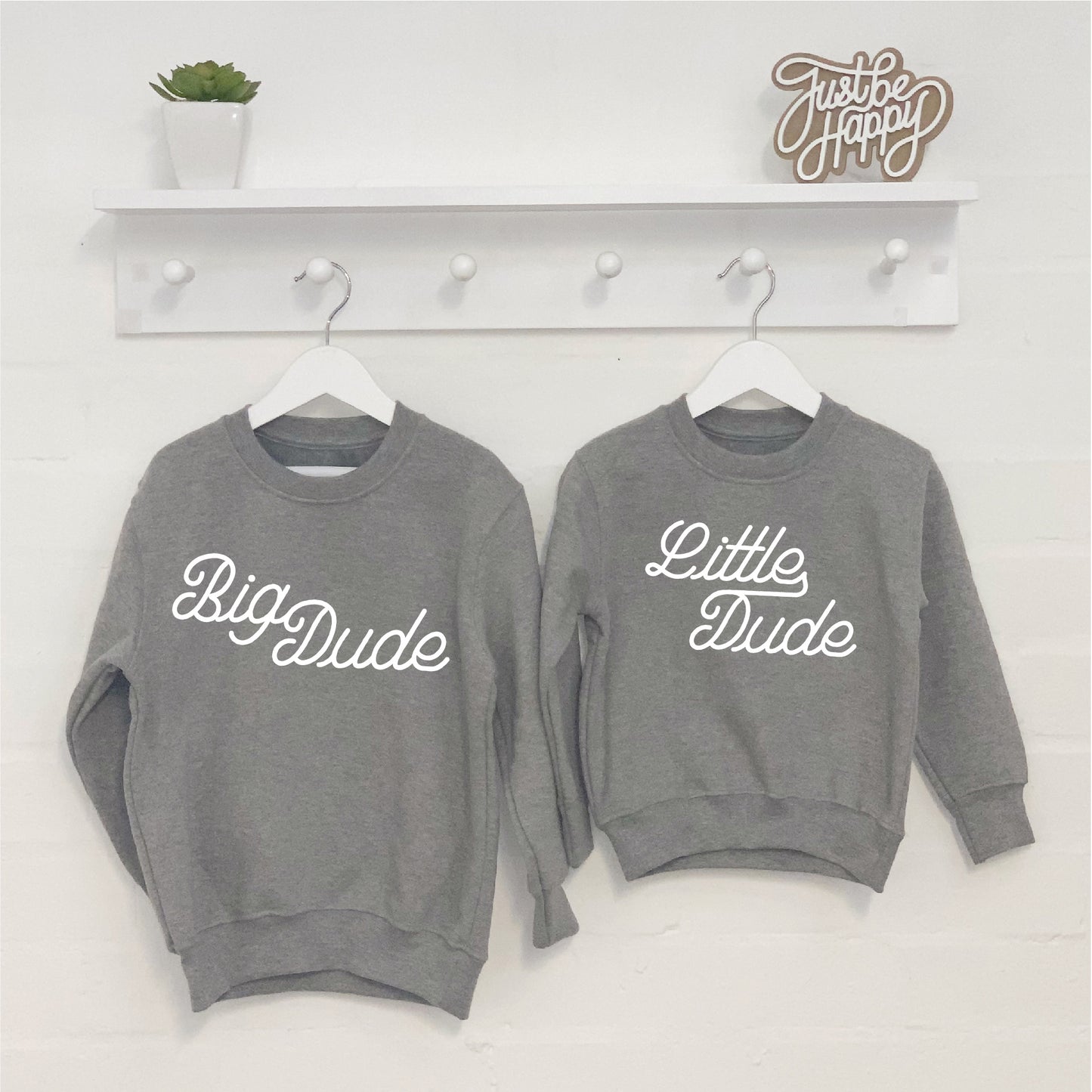 Big Dude Little Dude Brothers Sweatshirt Set - Lovetree Design