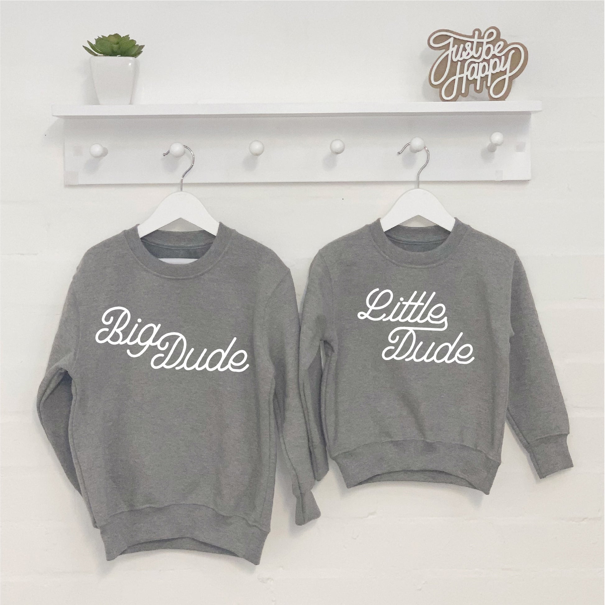 Big Dude Little Dude Brothers Sweatshirt Set - Lovetree Design