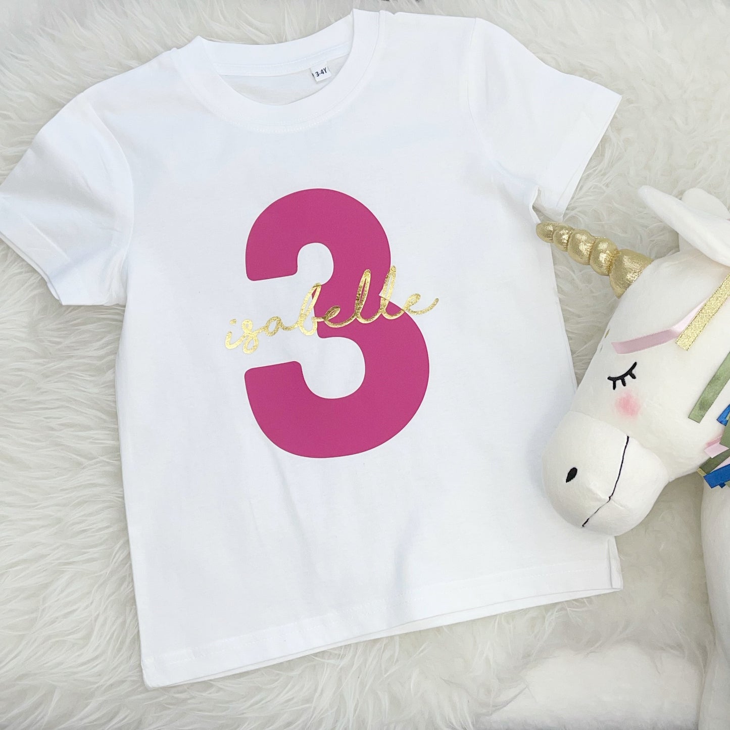 Kids Birthday T Shirt With Name And Age - Lovetree Design