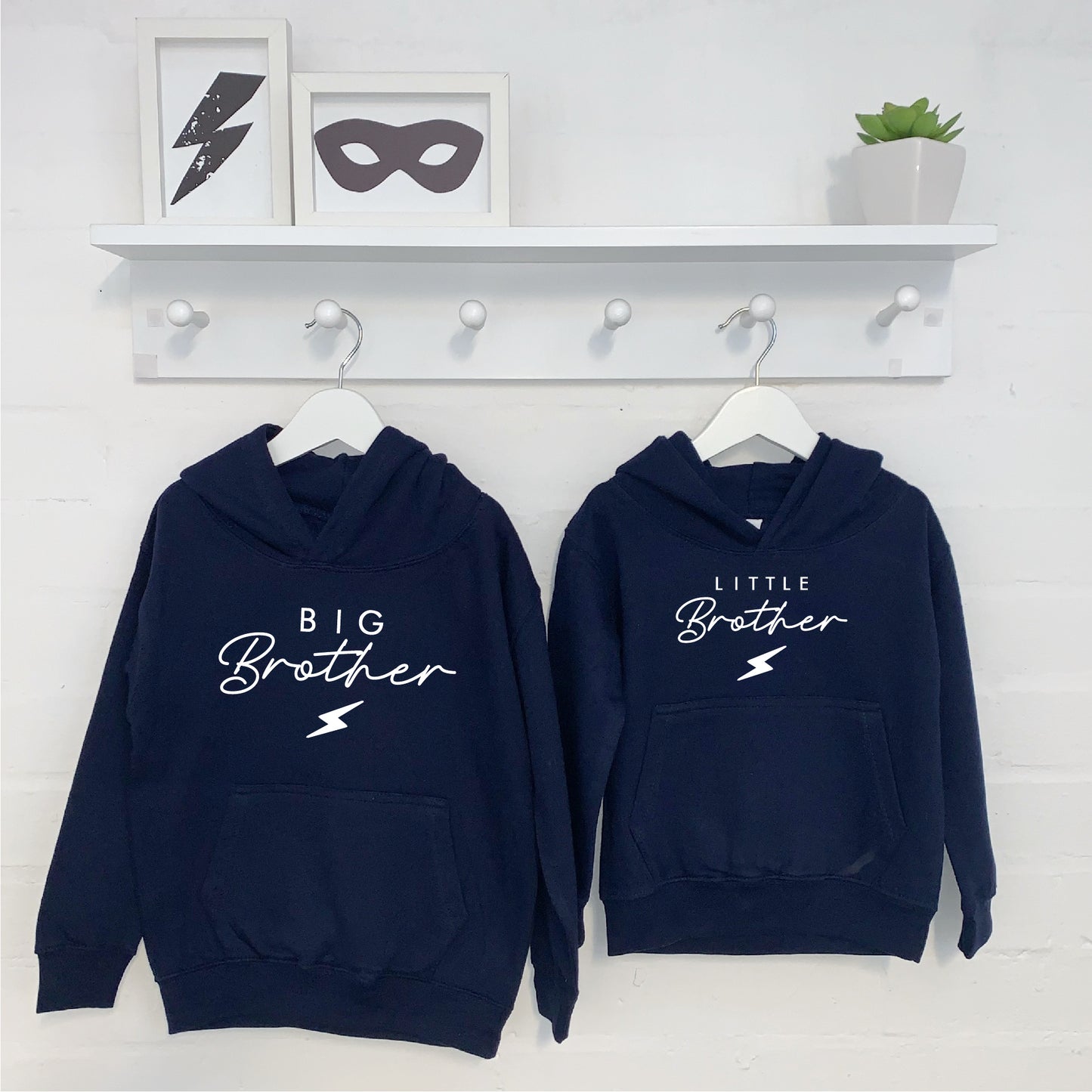 Lightning Bolt Brothers And Sisters Hoodie Set - Lovetree Design