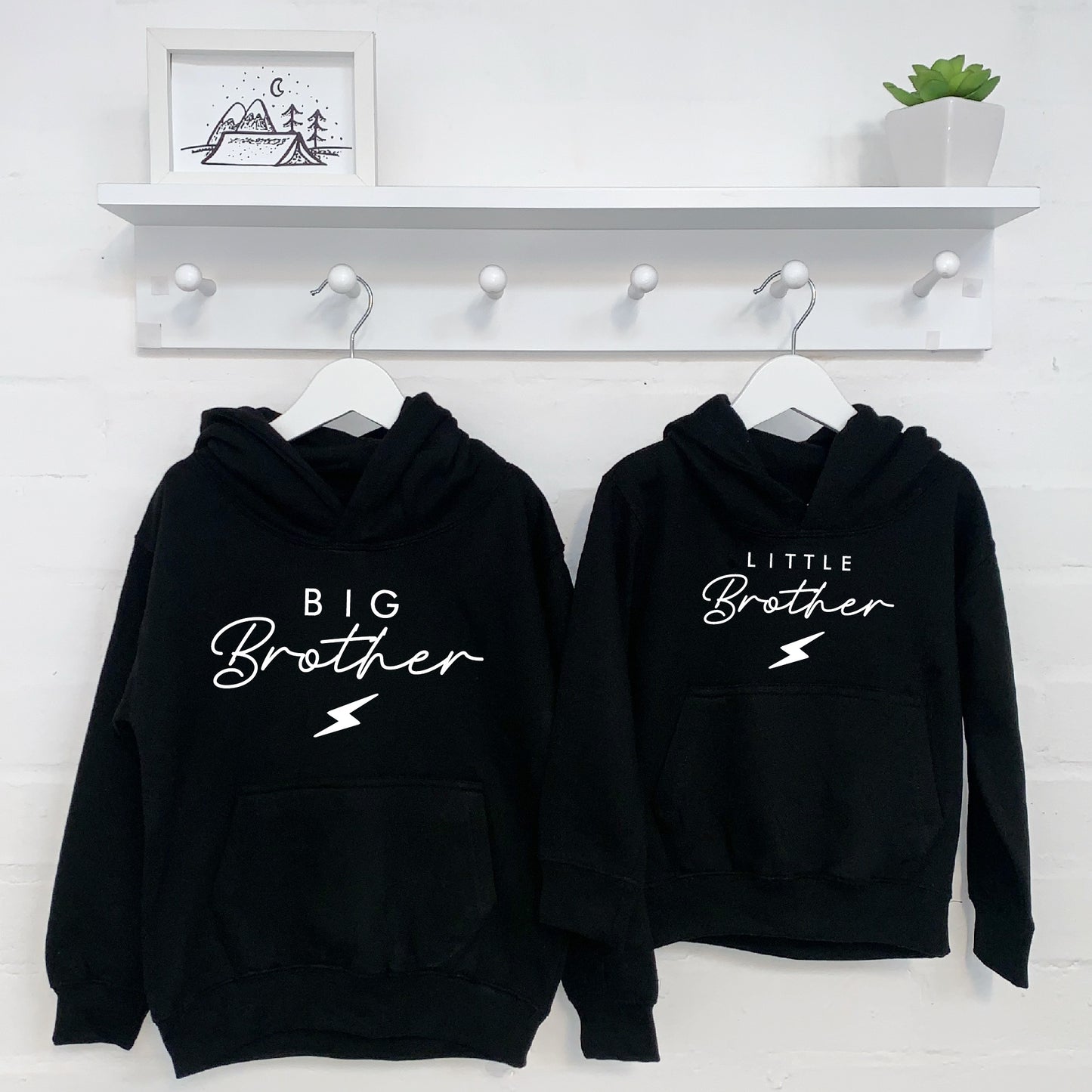 Lightning Bolt Brothers And Sisters Hoodie Set - Lovetree Design