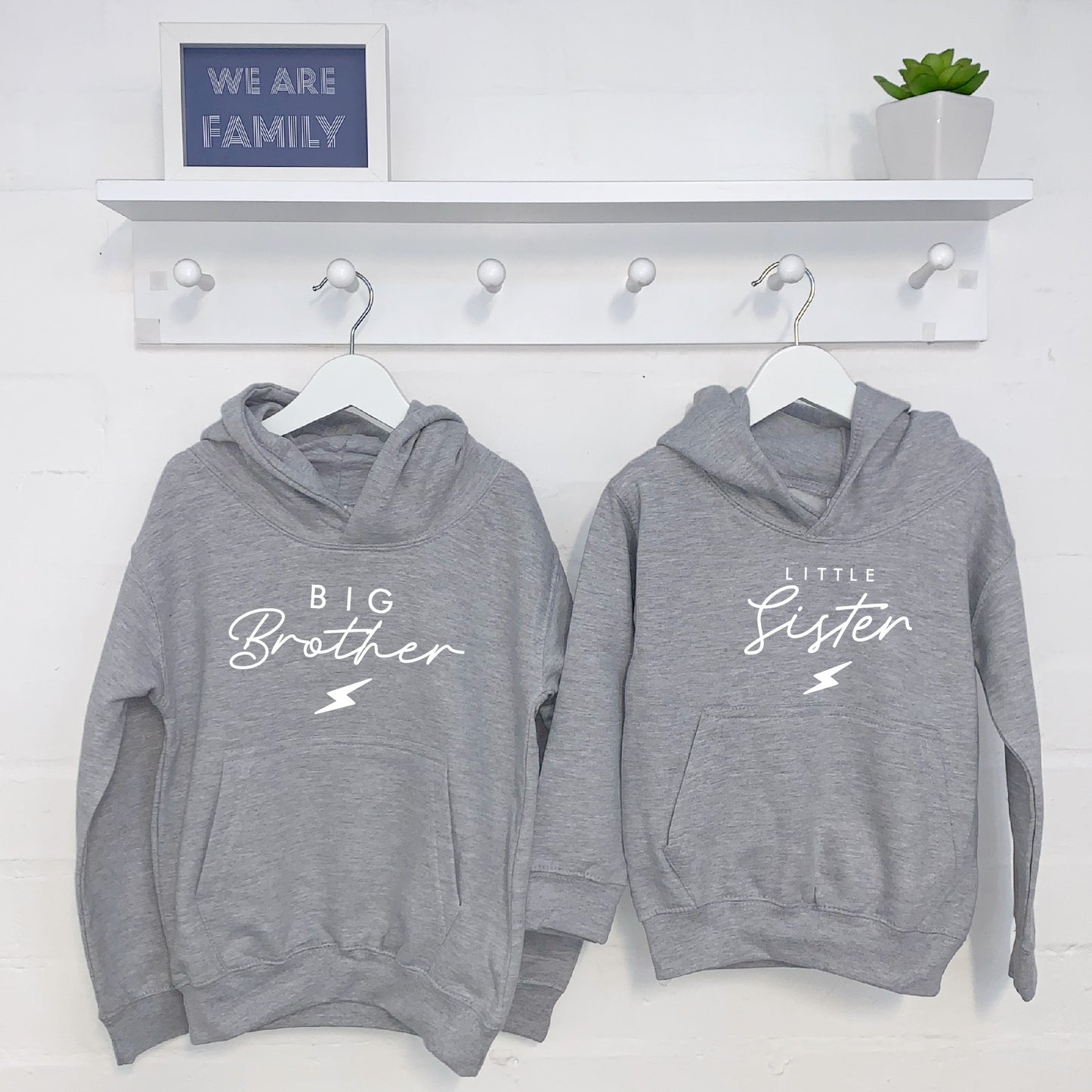 Lightning Bolt Brothers And Sisters Hoodie Set - Lovetree Design