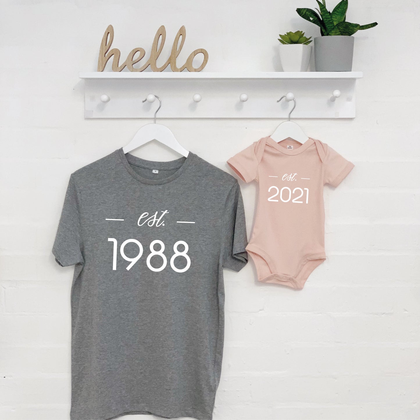 Father And Baby Established Matching Set - Lovetree Design