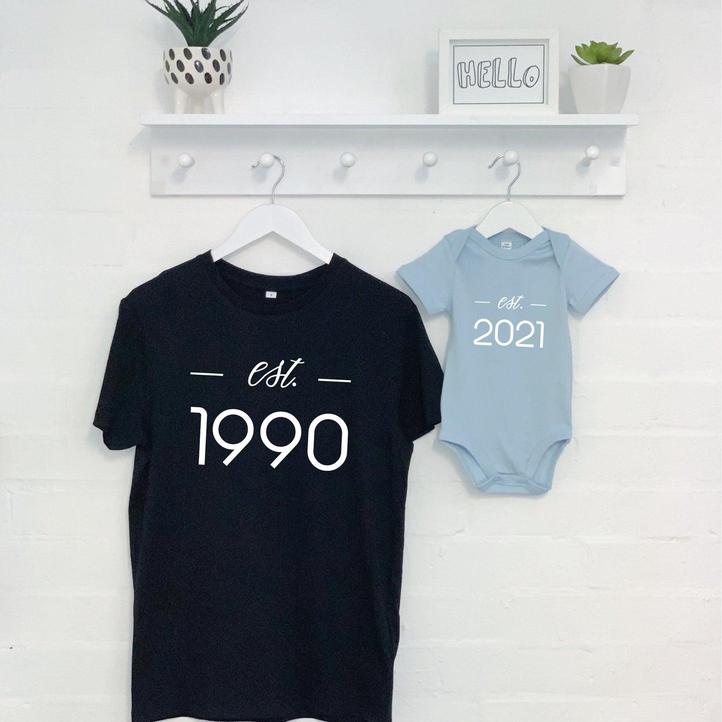 Father And Baby Established Matching Set - Lovetree Design
