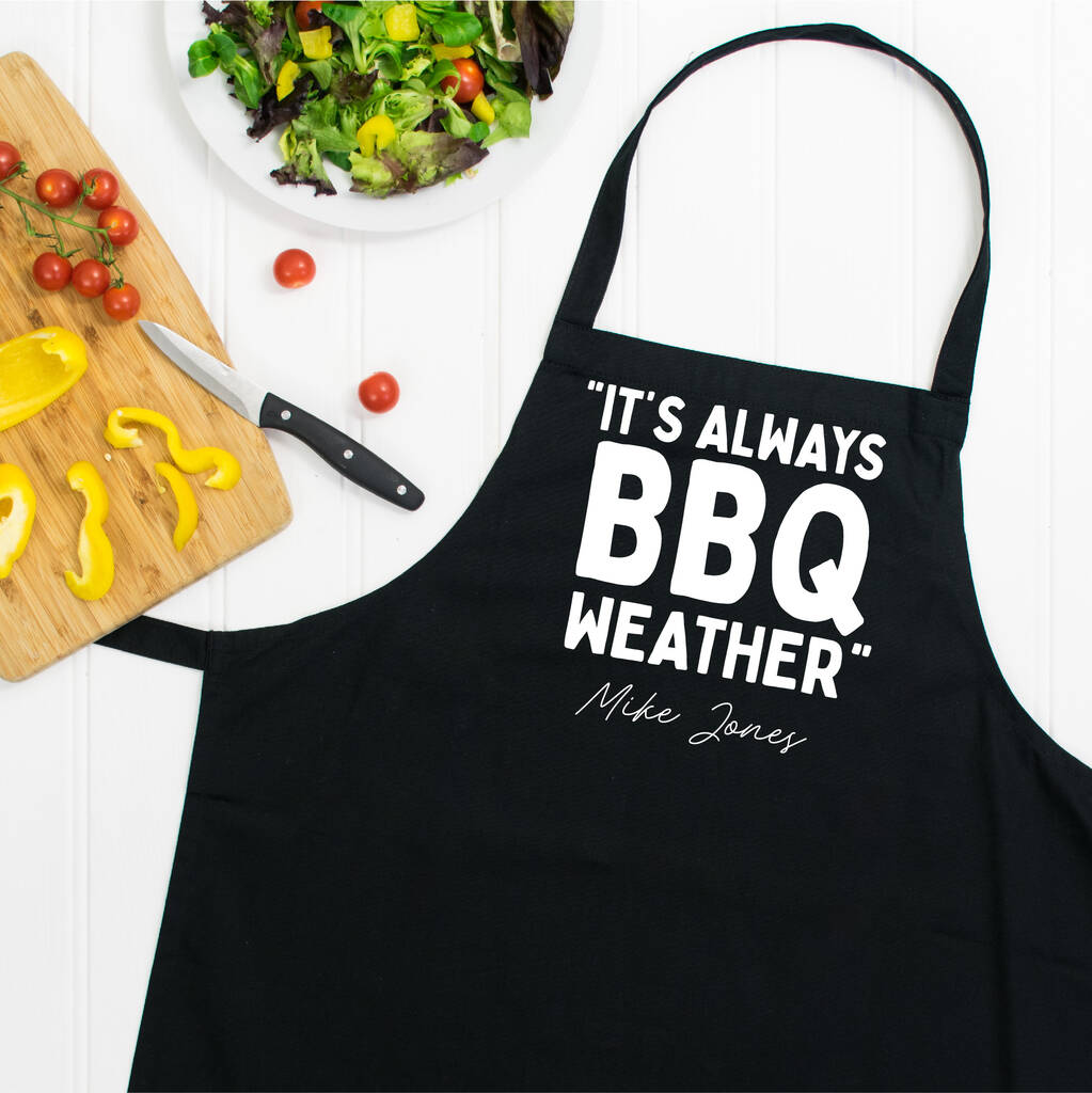 BBQ Weather Personalised Apron - Lovetree Design