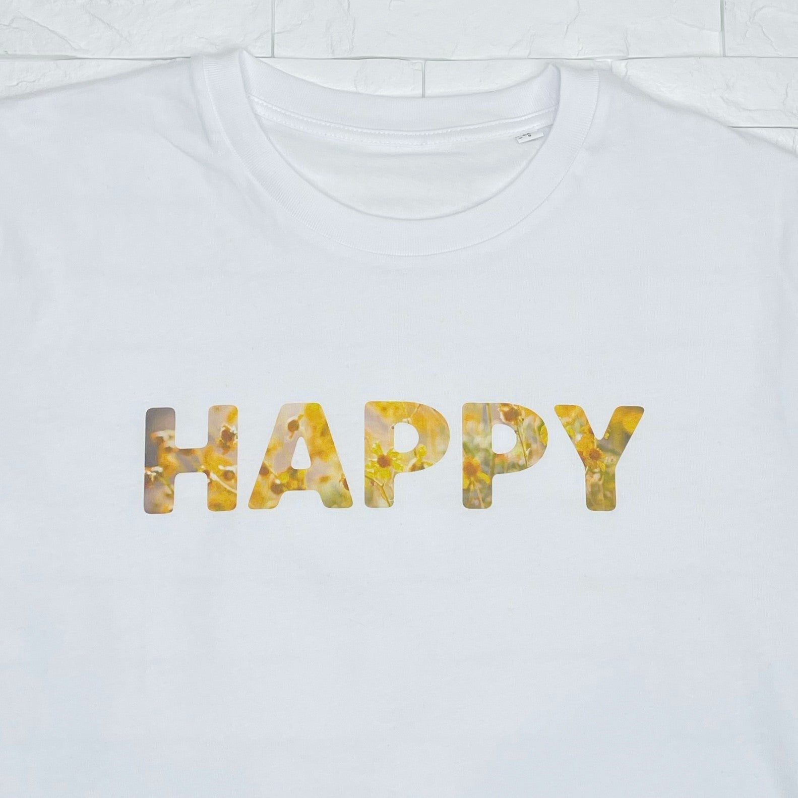 Happy Adult T Shirt Flowers - Lovetree Design