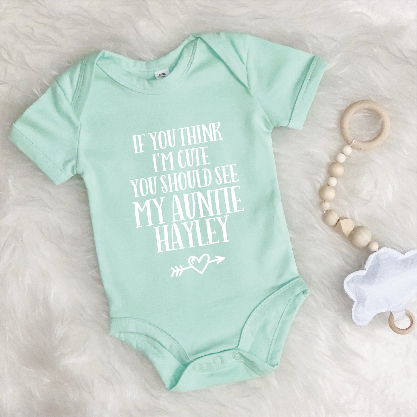 Auntie Babygrow. 'If You Think I'm Cute…' - Lovetree Design