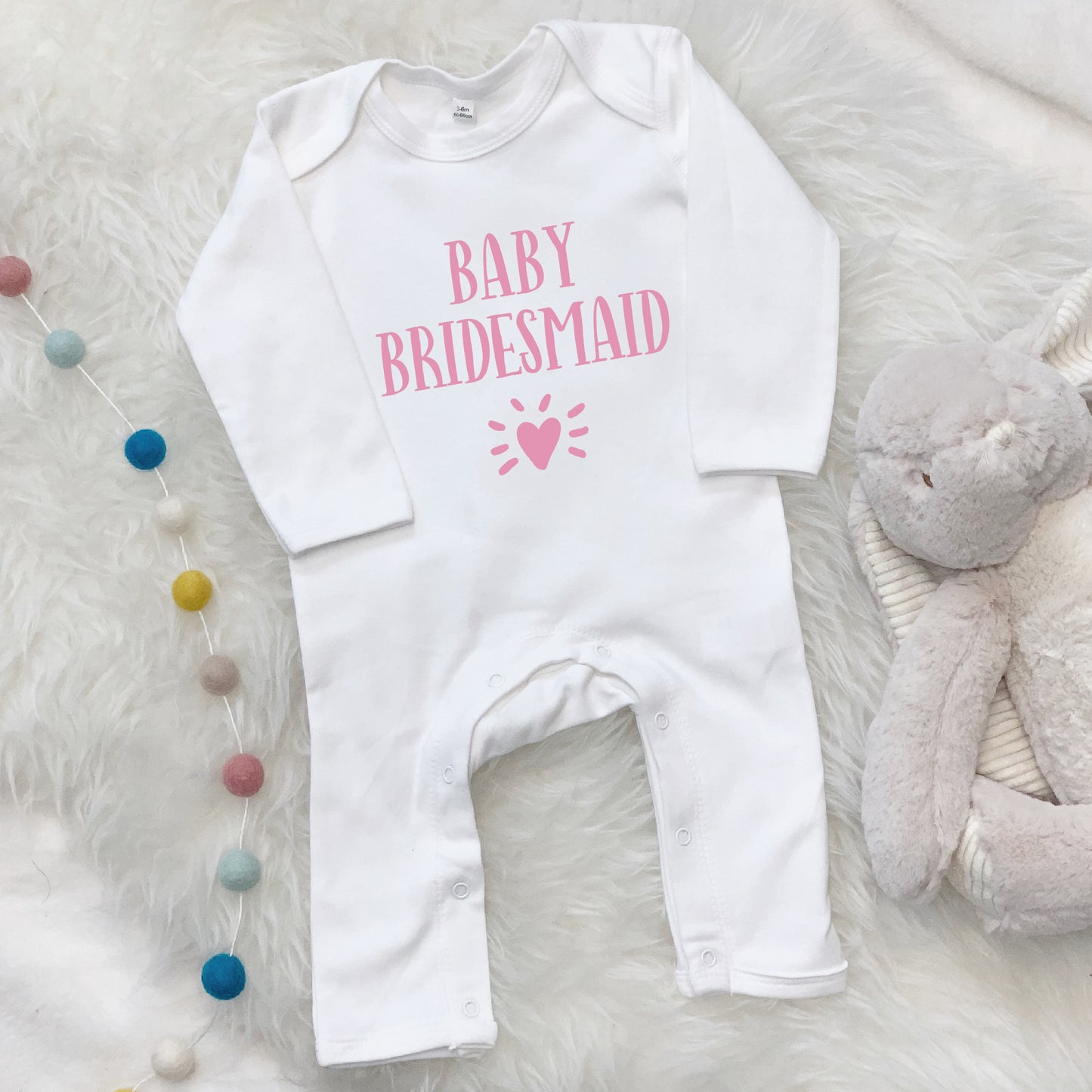 Baby Bridesmaid Wedding Babygrow - Lovetree Design