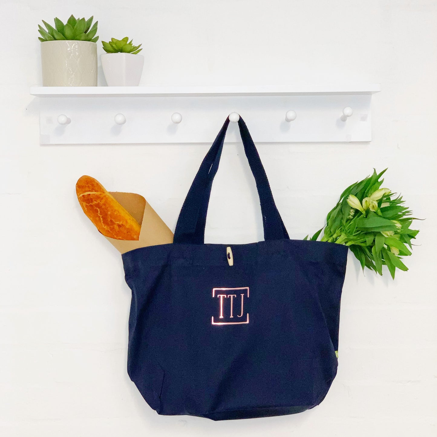 Personalised Initials Organic Cotton Bag - Lovetree Design
