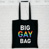 Big gay tote bag  black colour