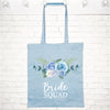 Bride Squad Blue Floral Hen Do Tote Bag - Lovetree Design