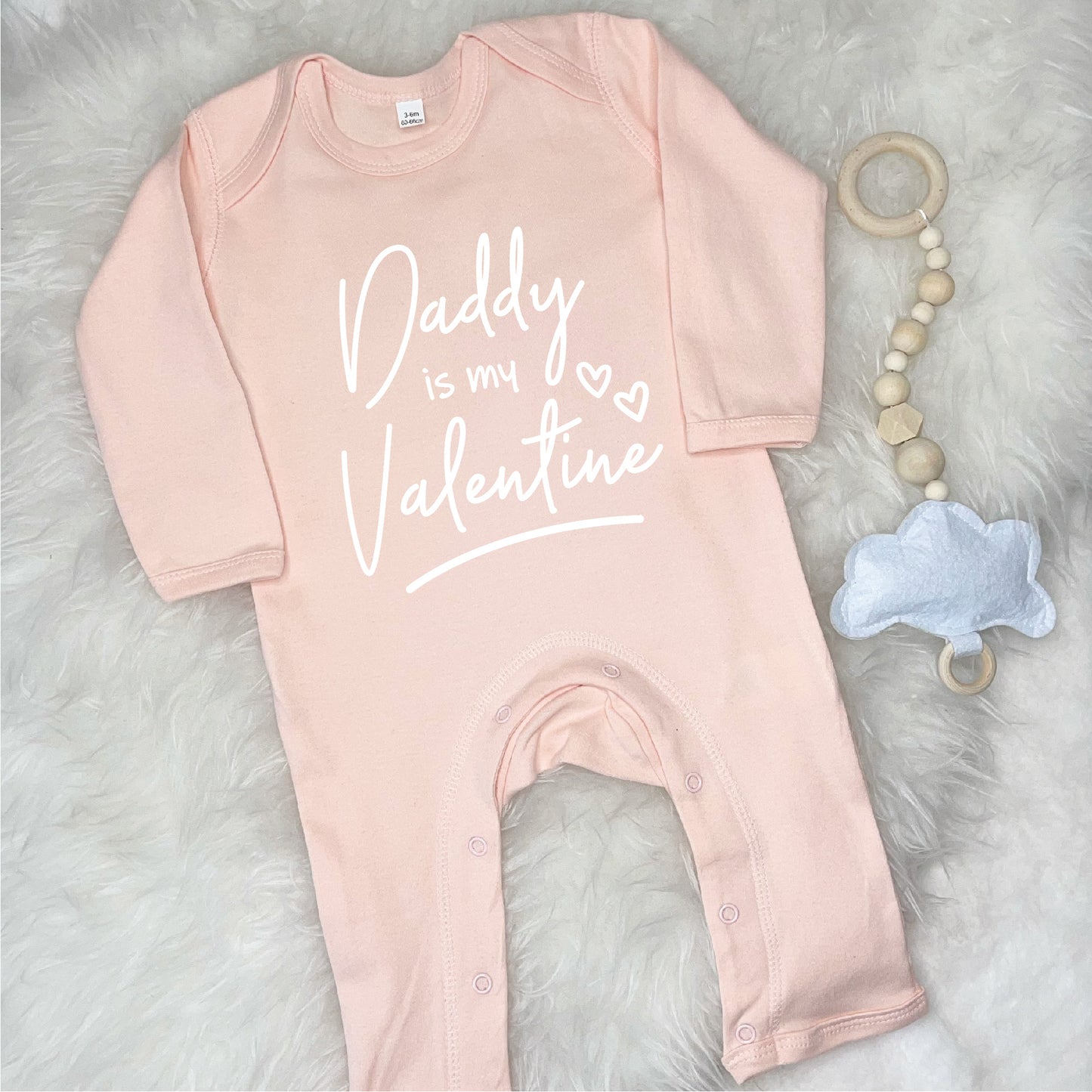 Daddy Is My Valentine Babygrow - Lovetree Design