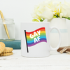 Gay AF mug with pride flag
