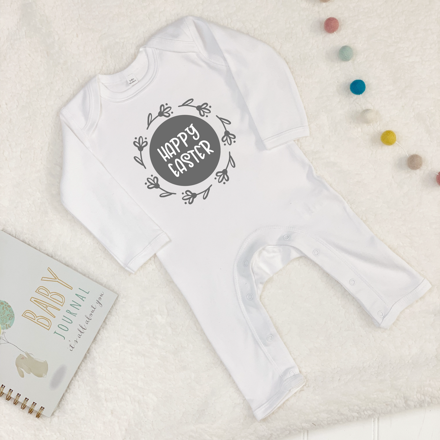 Happy Easter Flower Babygrow - Lovetree Design