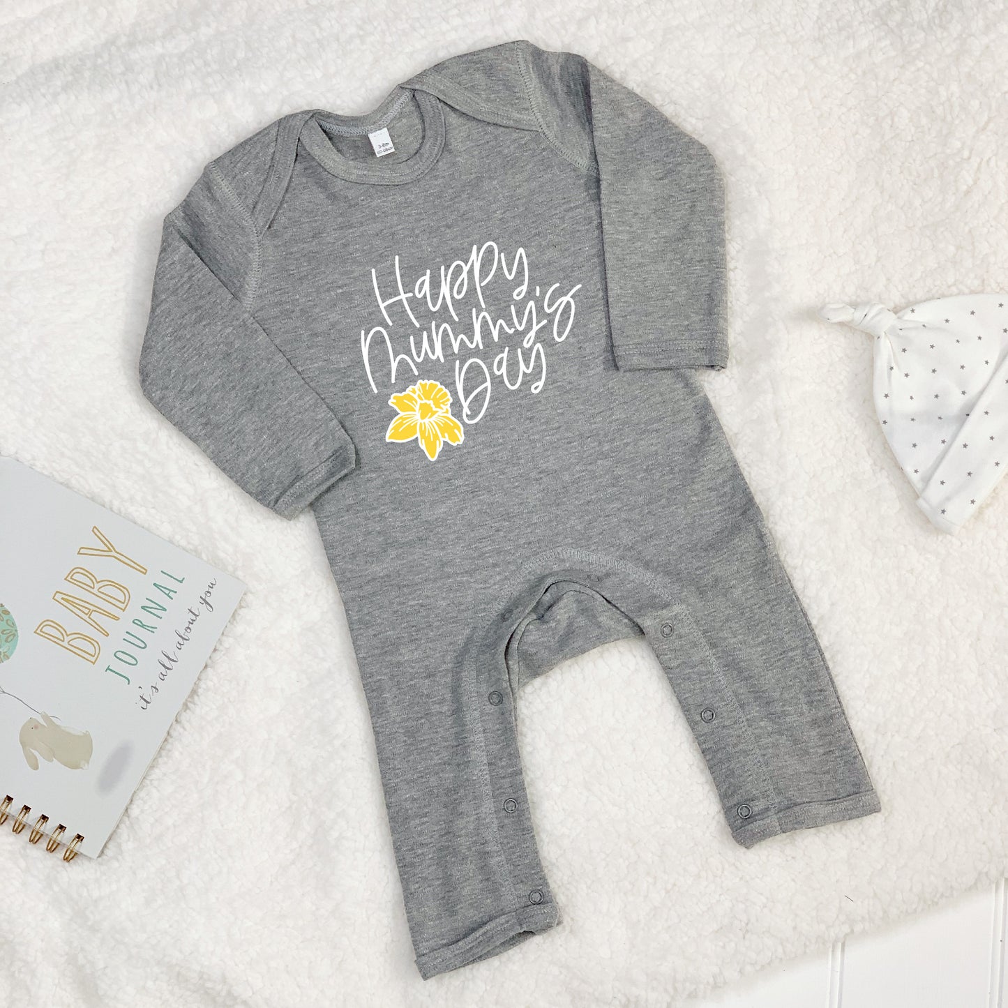 Happy Mummy's Day Daffodil Babygrow - Lovetree Design