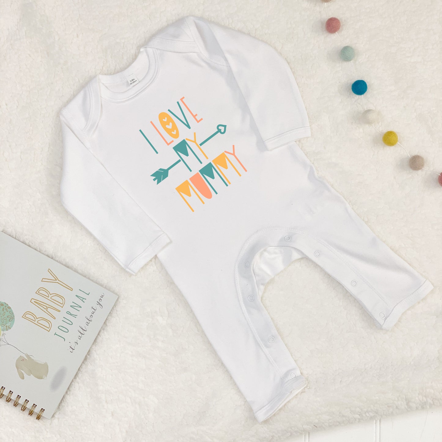 I Love Mummy Tribal Babygrow - Lovetree Design