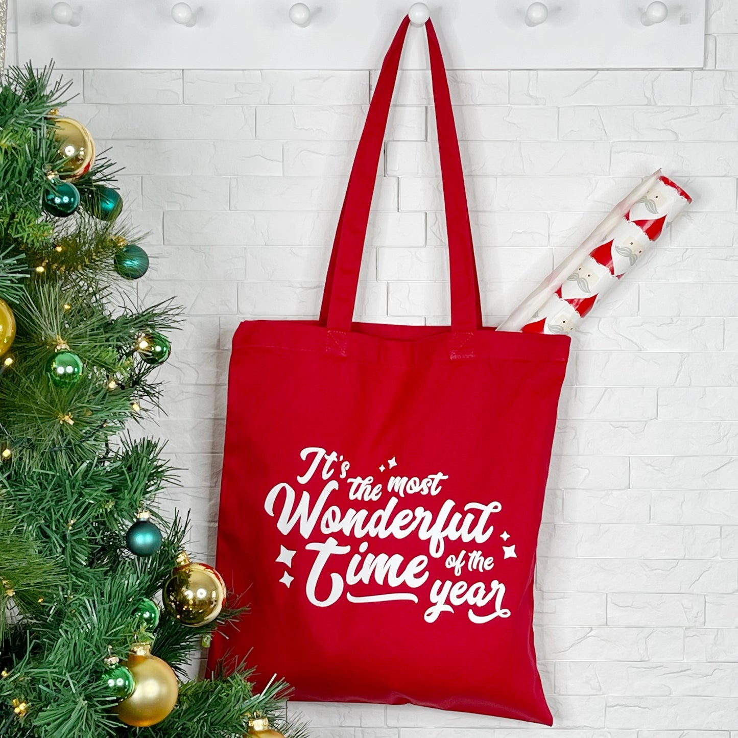 Its A Wonderful Time Of Year Christmas Tote Bag - Lovetree Design