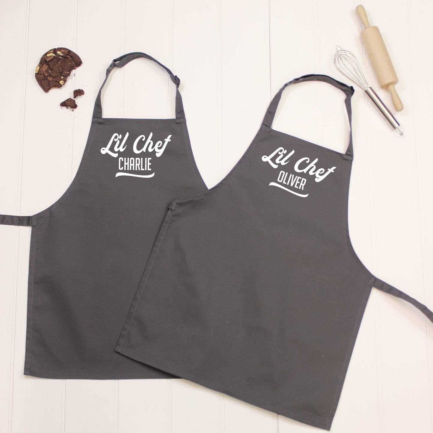Personalised Kids Apron Set Retro Style - Lovetree Design