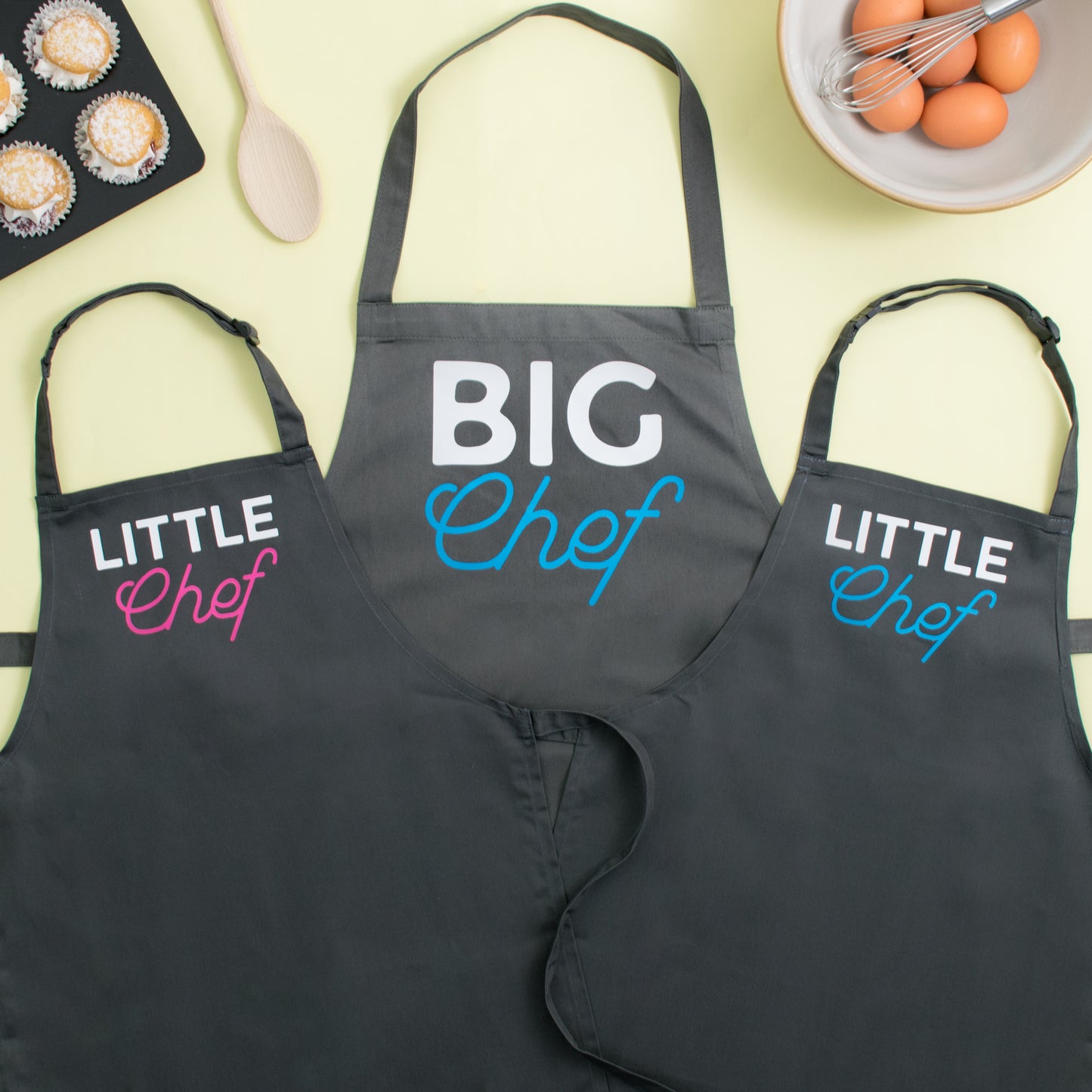 Big Chef Little Chef Matching Family Aprons - Lovetree Design