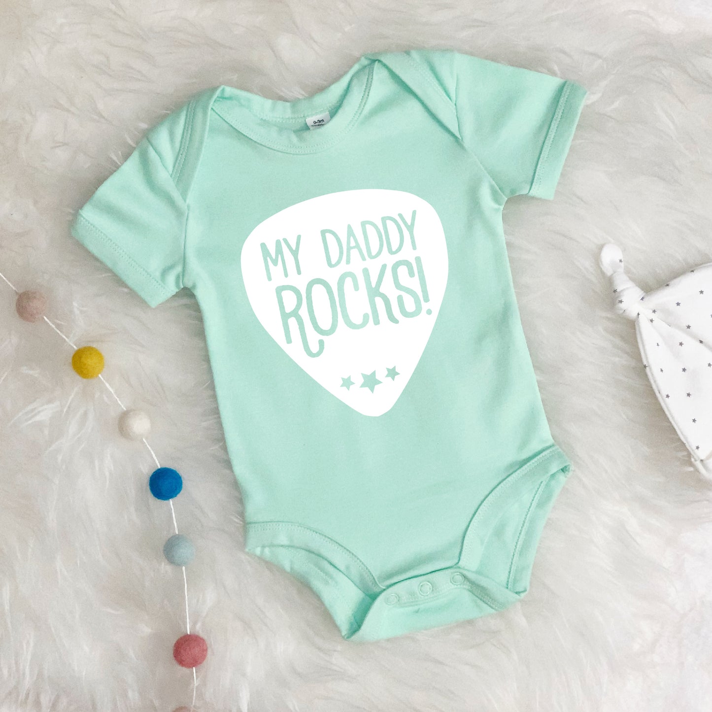 My Daddy Rocks Babygrow - Lovetree Design