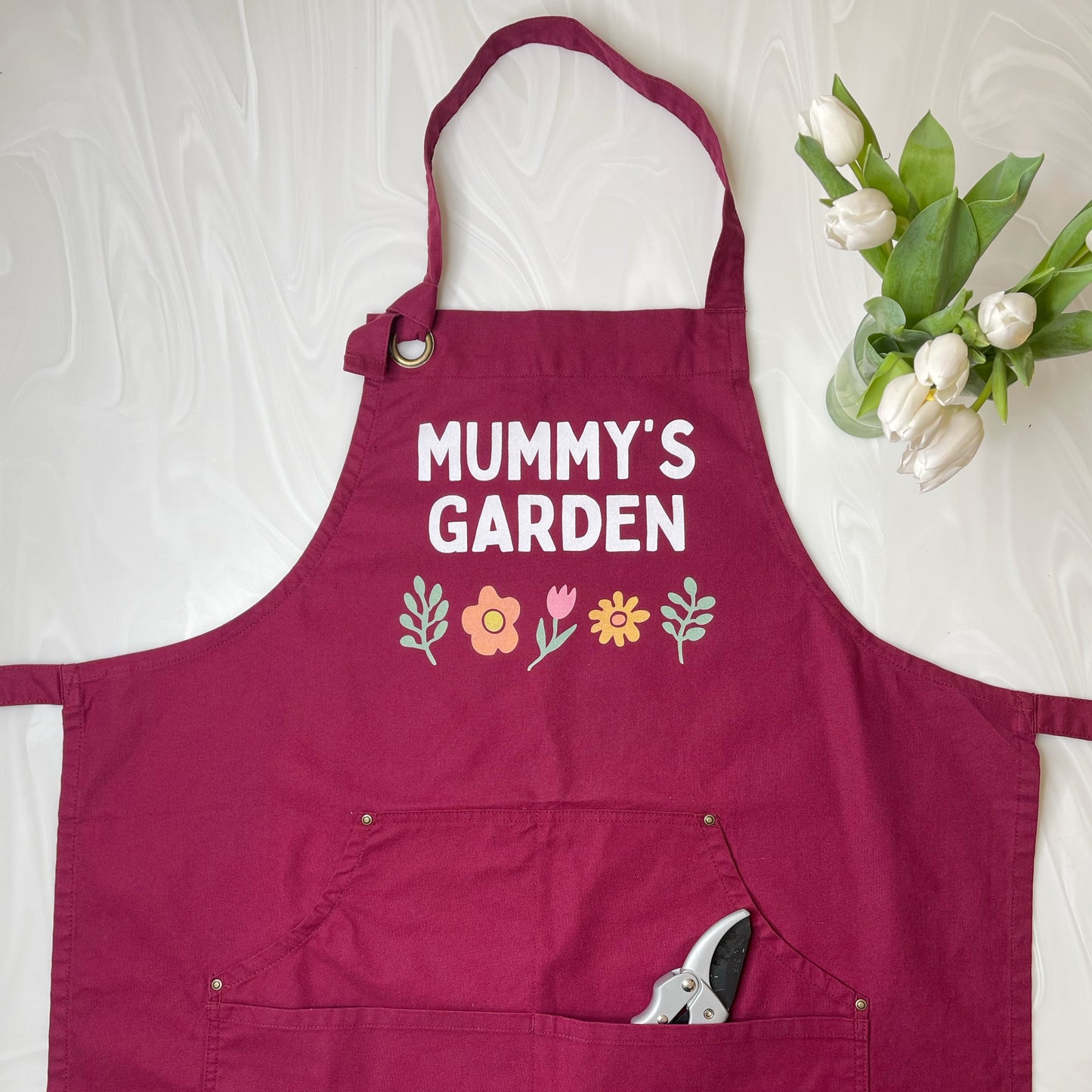 Mummy's Garden Cotton Canvas Apron - Lovetree Design