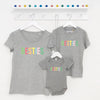 Pastel Besties Mum And Children T Shirt Set Of Three - Lovetree Design