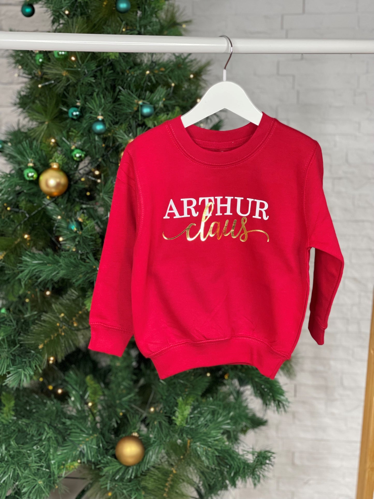Kids Personalised Claus Christmas Jumper - Lovetree Design