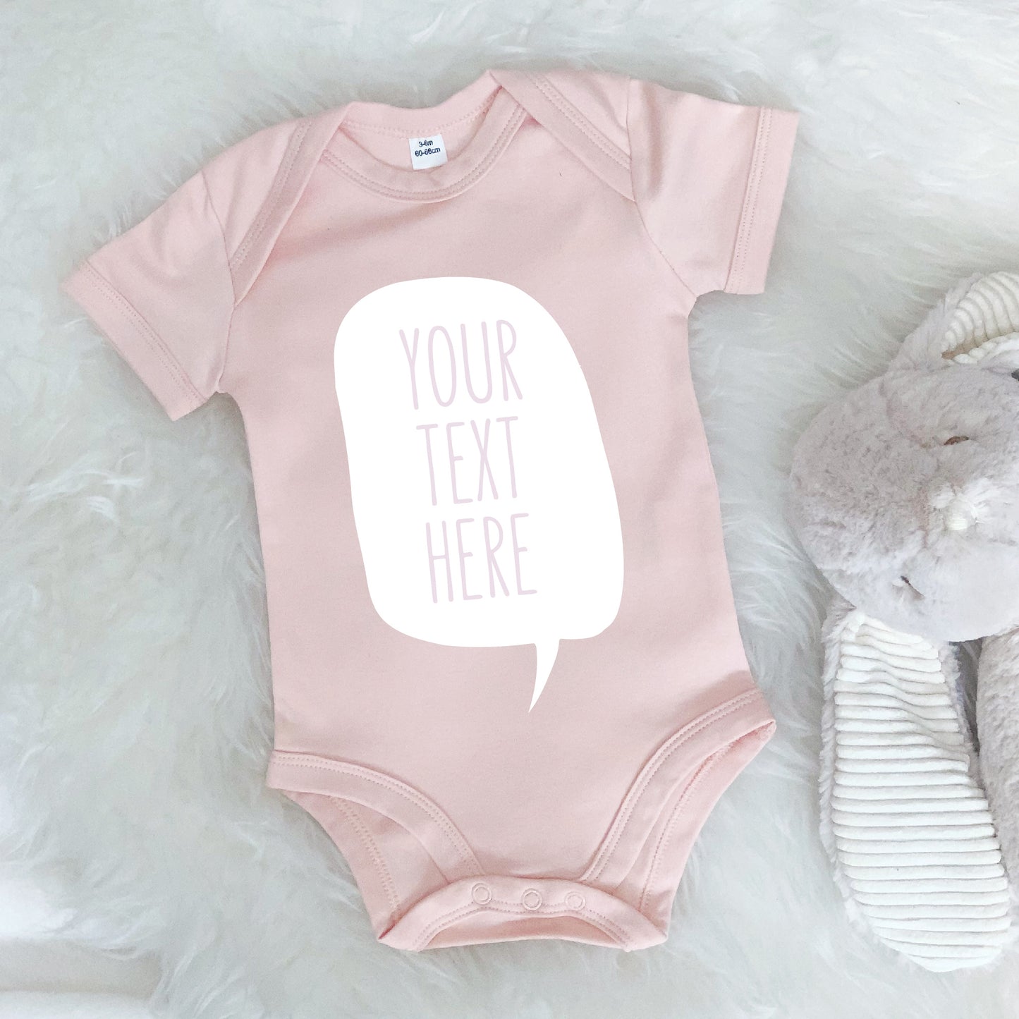 Speech Bubble Personalised Babygrow - Lovetree Design