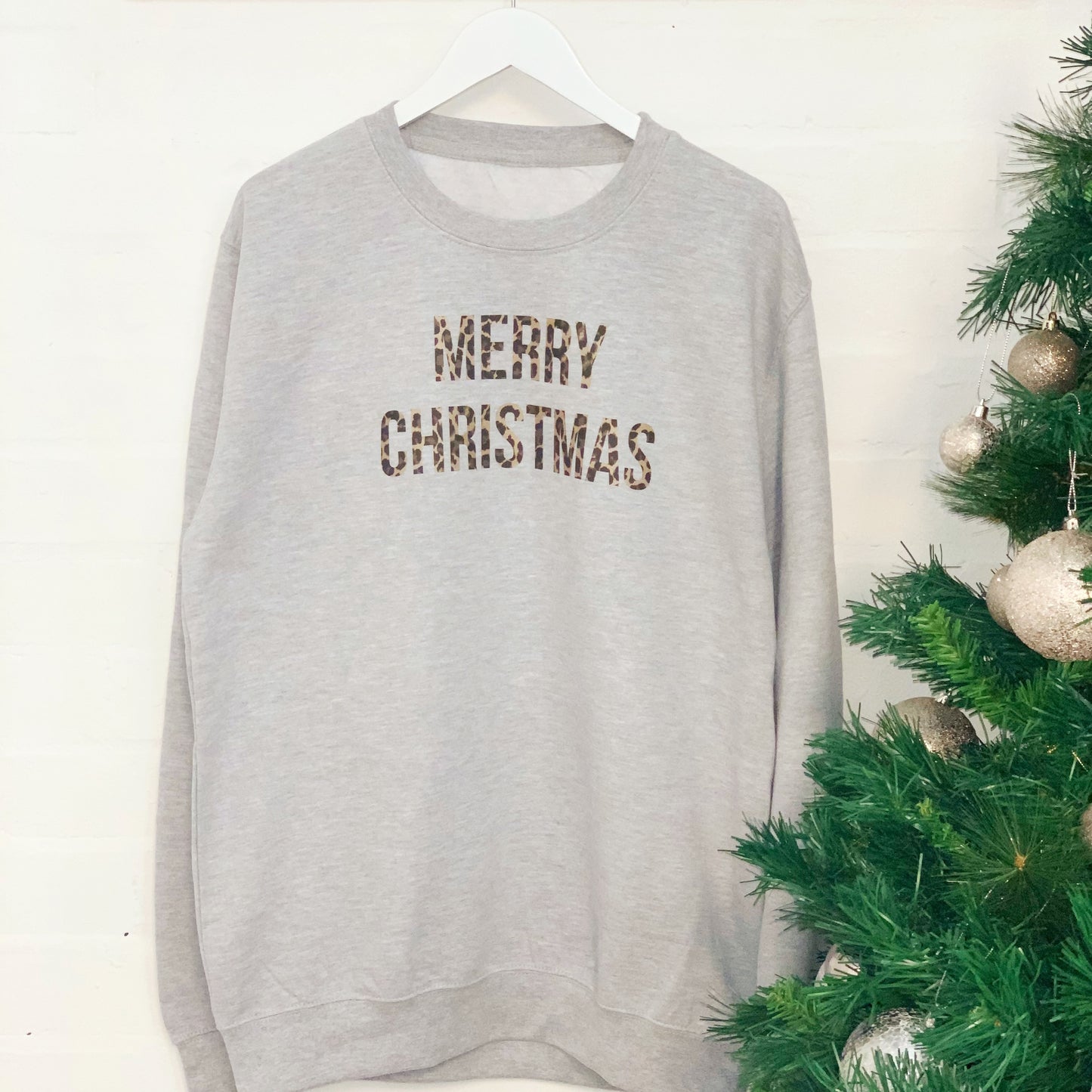 Merry Christmas Animal Print Christmas Sweatshirt - Lovetree Design