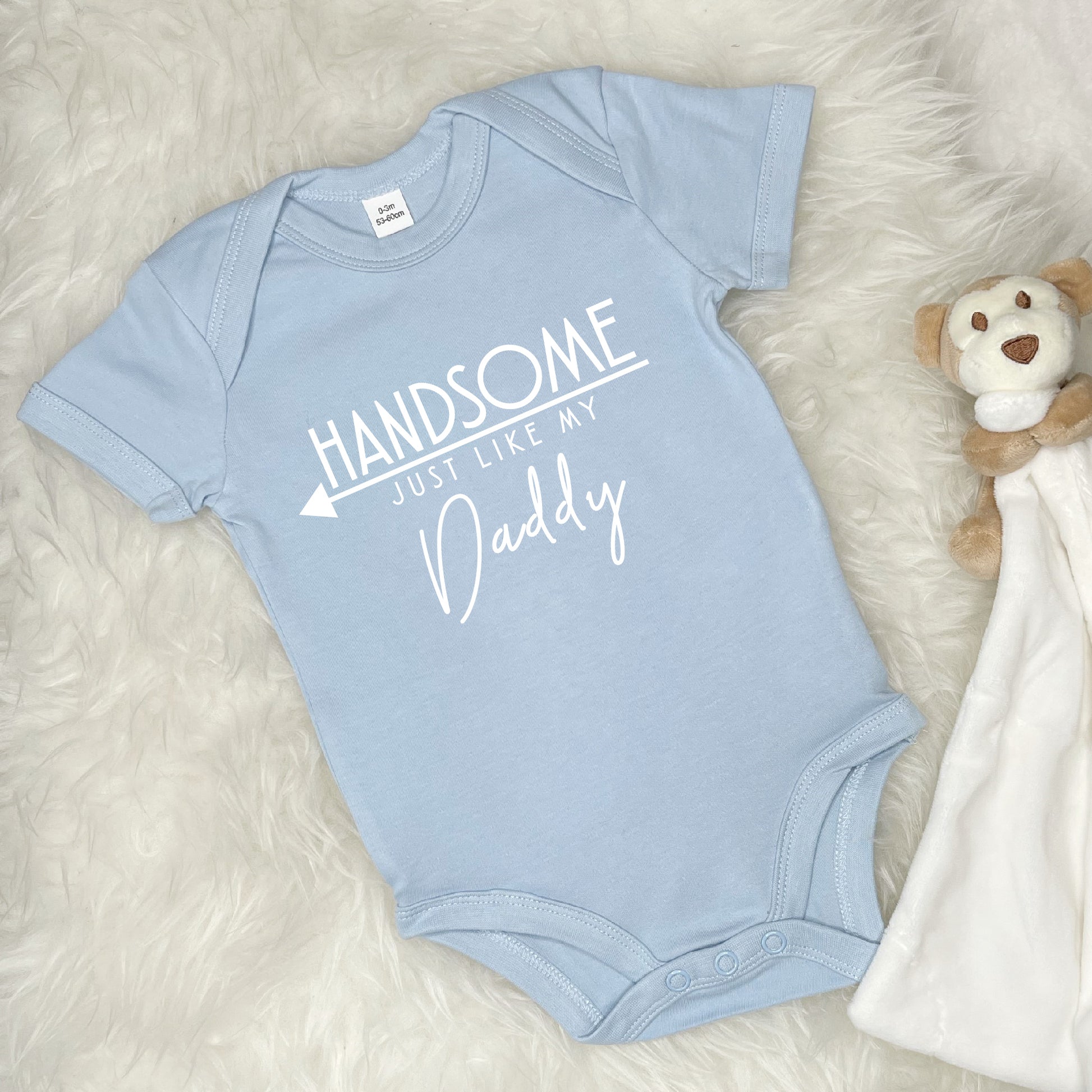 Handsome Just Like My Daddy Babygrow - Lovetree Design