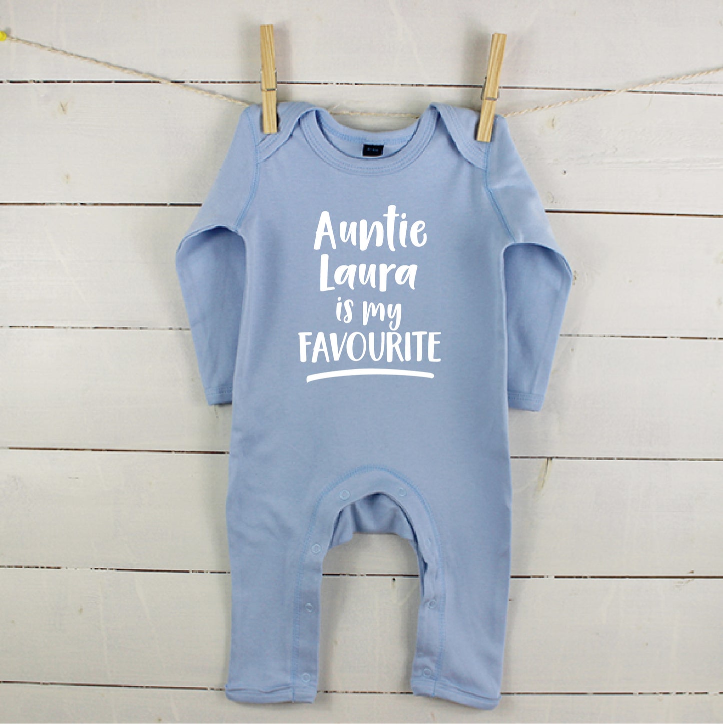 My Uncle Is My Favourite Personalised Babygrow - Lovetree Design