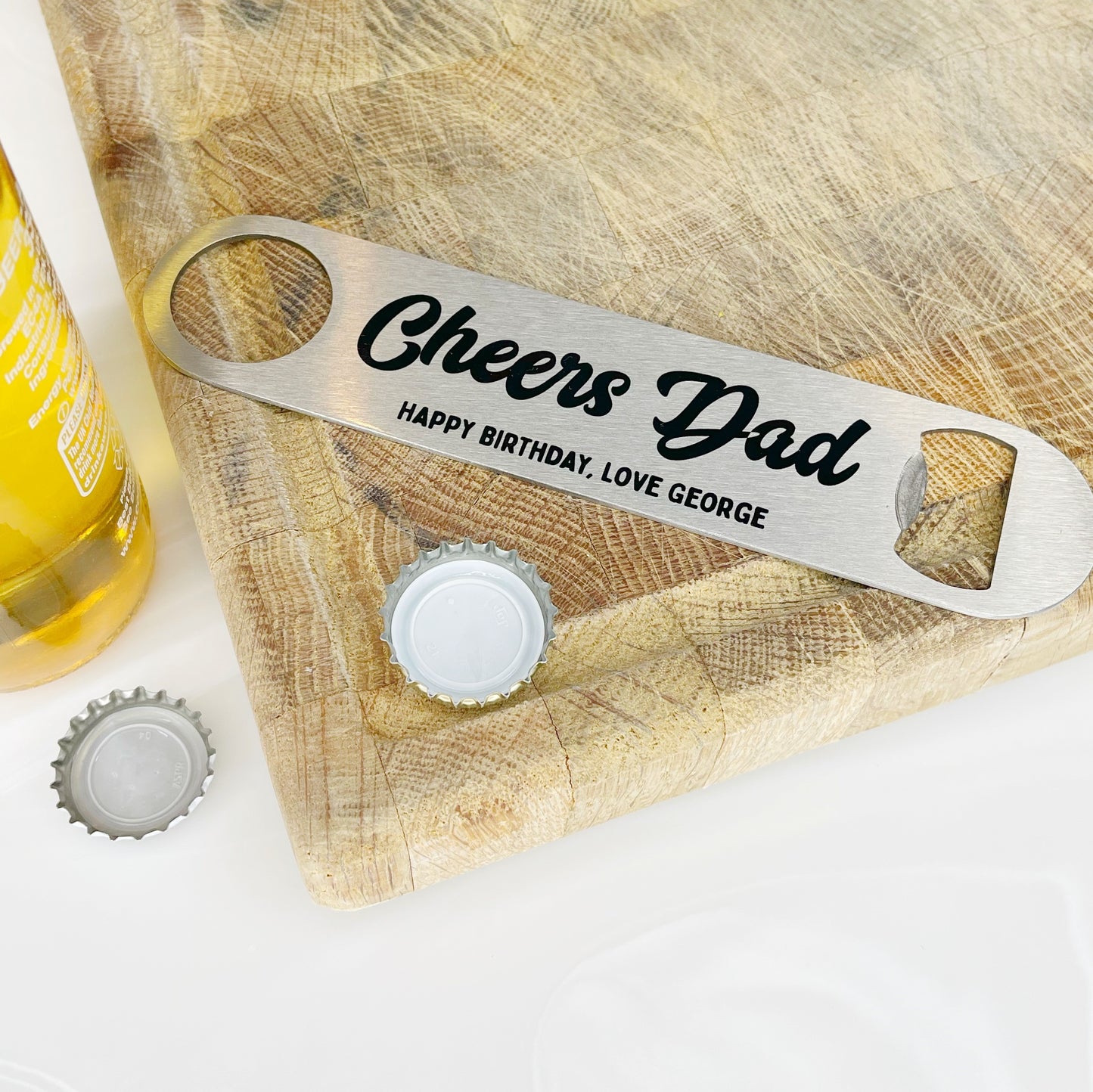 Cheers Dad Personalised Bottle Opener