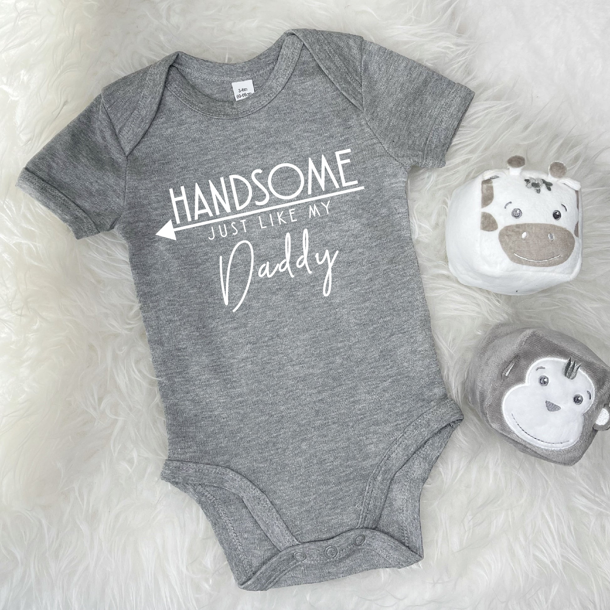 Handsome Just Like My Daddy Babygrow - Lovetree Design
