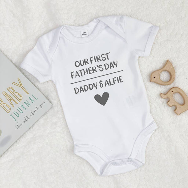 Daddy's Future… Buddy Personalised Babygrow By Lovetree Design