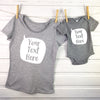 Personalised Speech Bubble Mother And Baby T Shirt Set - Lovetree Design