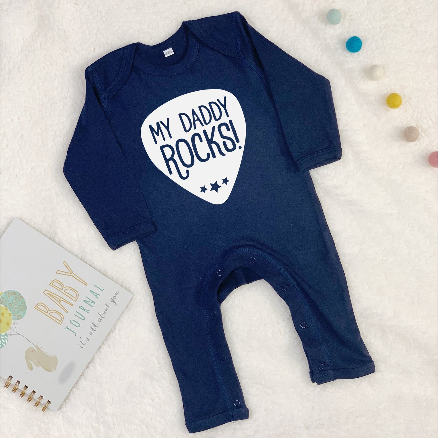 My Daddy Rocks Babygrow - Lovetree Design