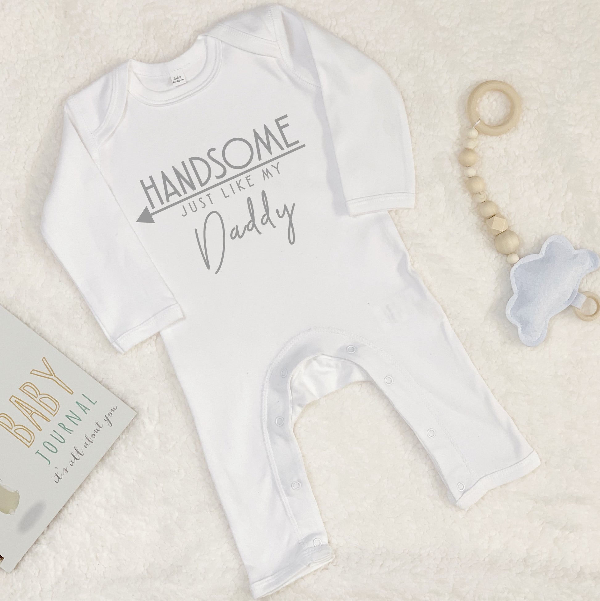 Handsome Just Like My Daddy Babygrow - Lovetree Design