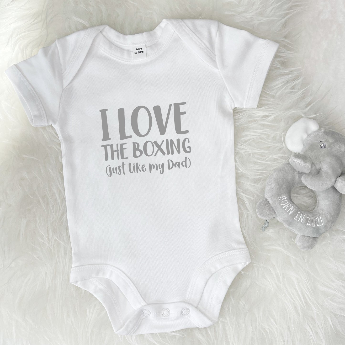 Father And Child Love … Personalised Babygrow - Lovetree Design