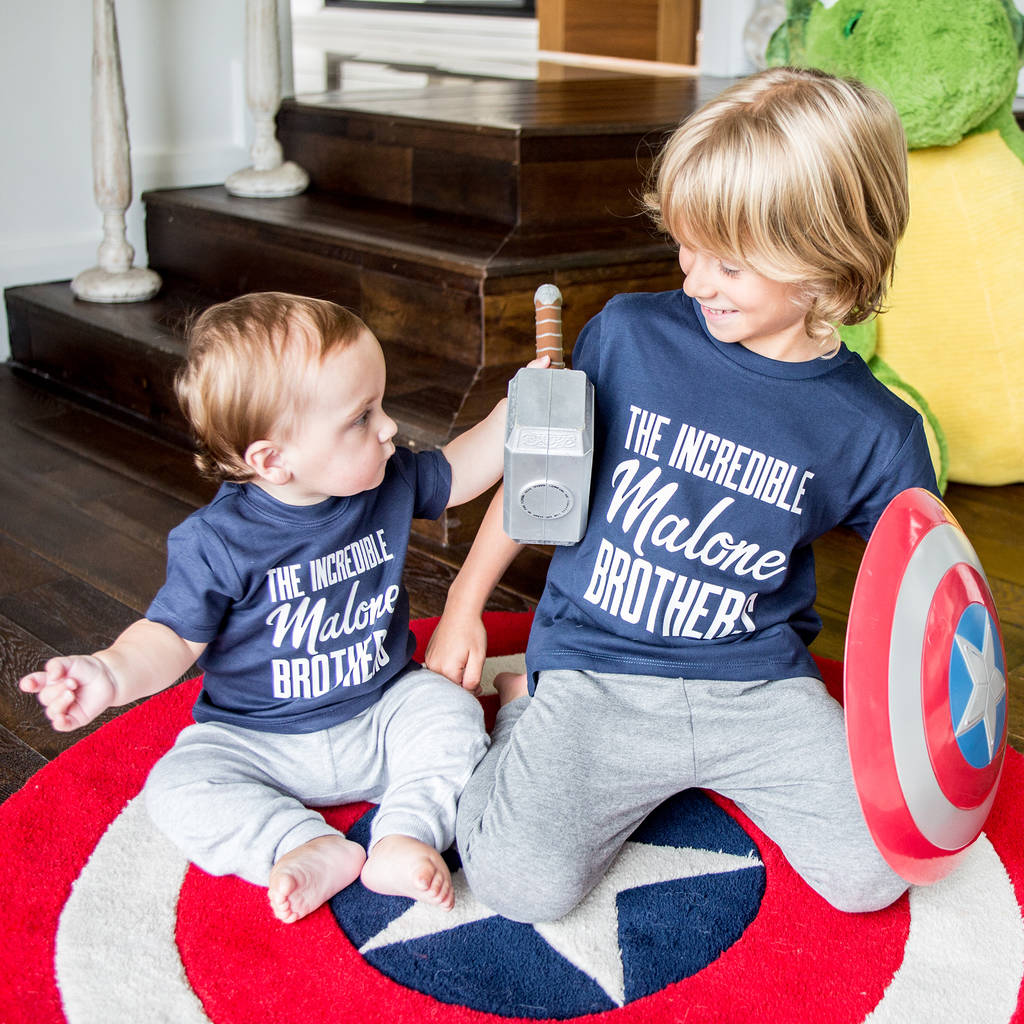 The Incredible… Brothers. Personalised Sibling T Shirts - Lovetree Design