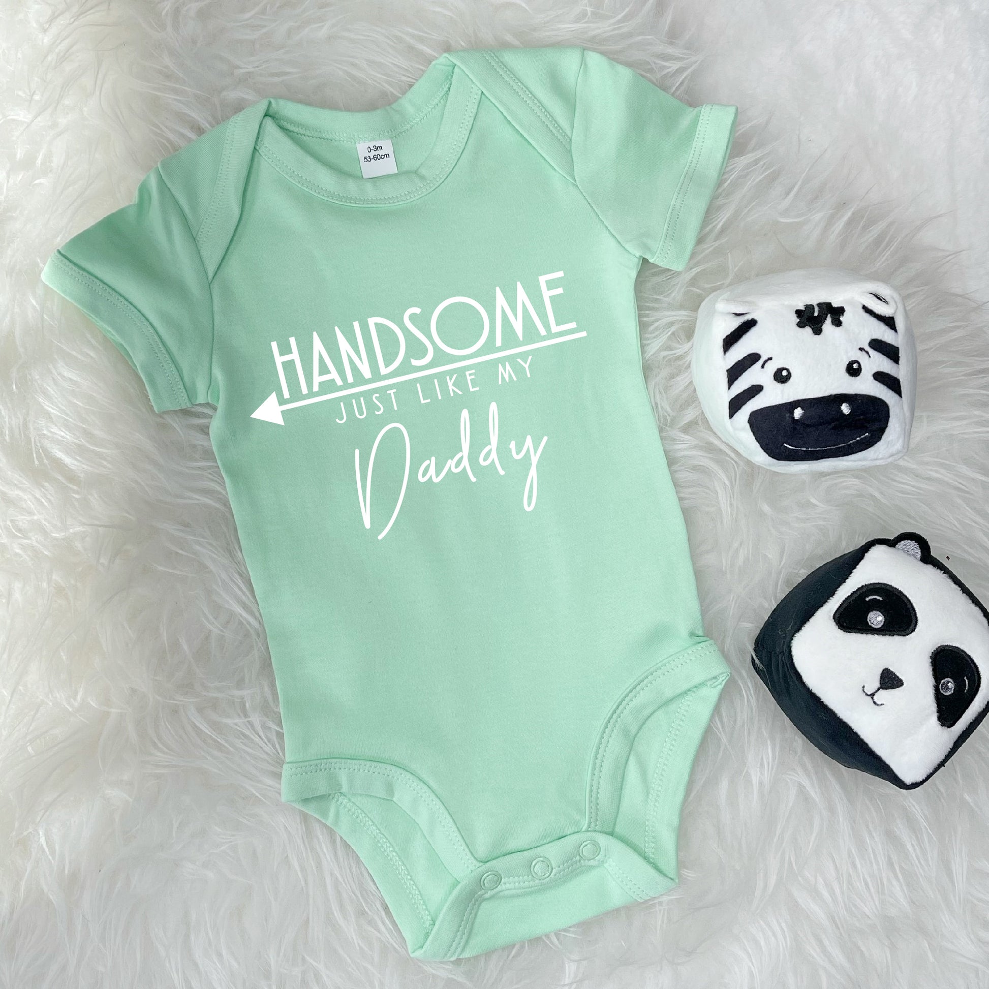 Handsome Just Like My Daddy Babygrow - Lovetree Design