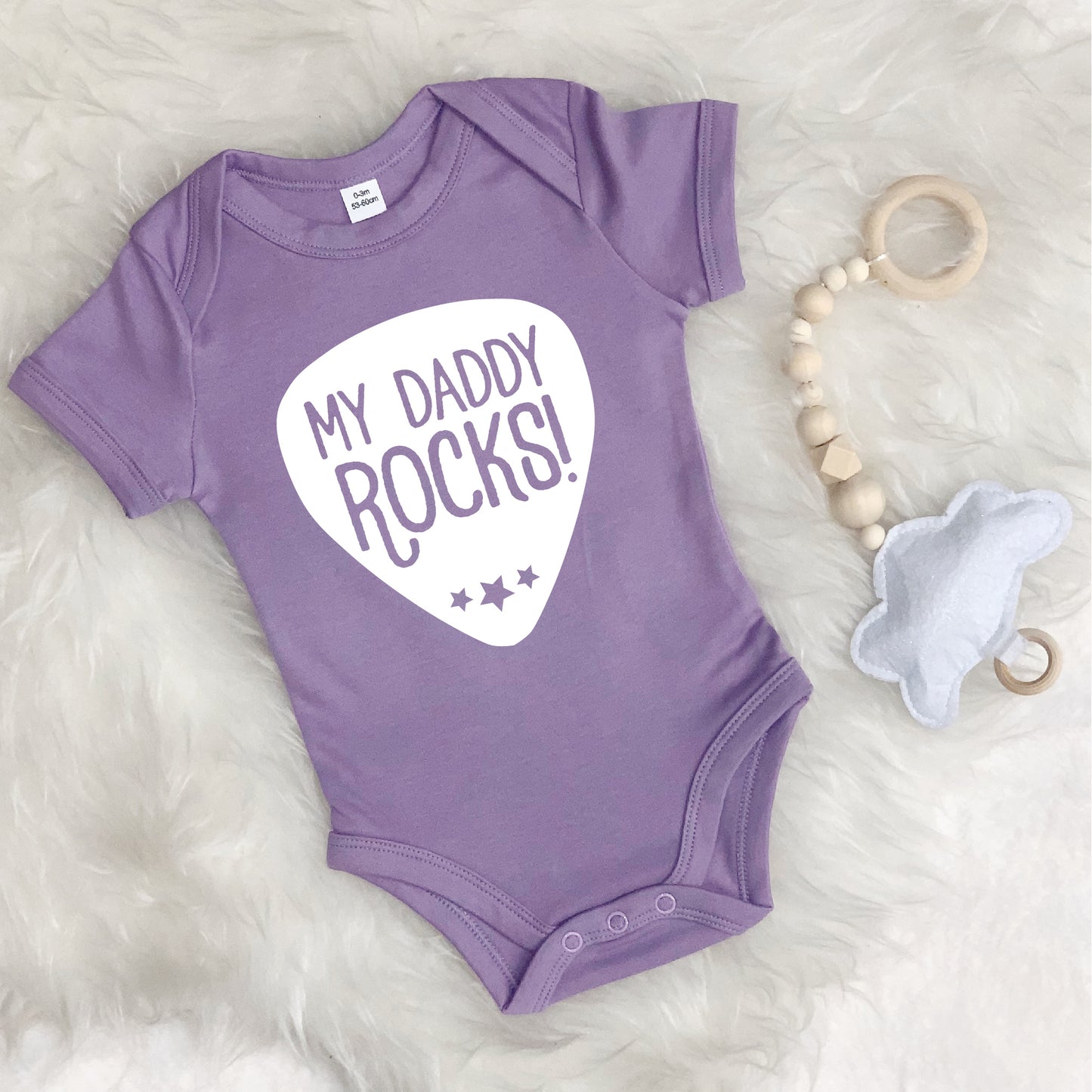 My Daddy Rocks Babygrow - Lovetree Design