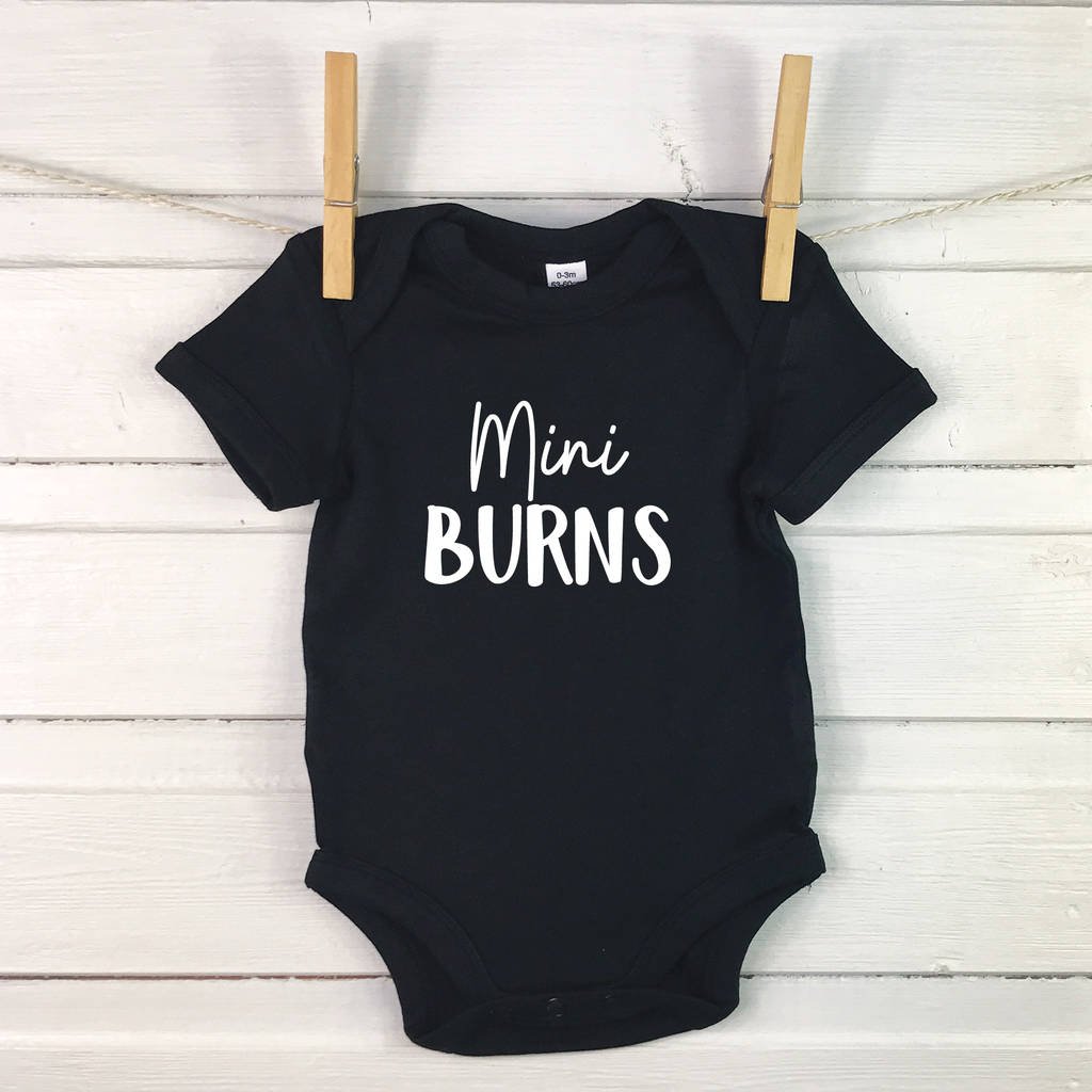 'Mini' Personalised Babygrow Gift For New Baby - Lovetree Design