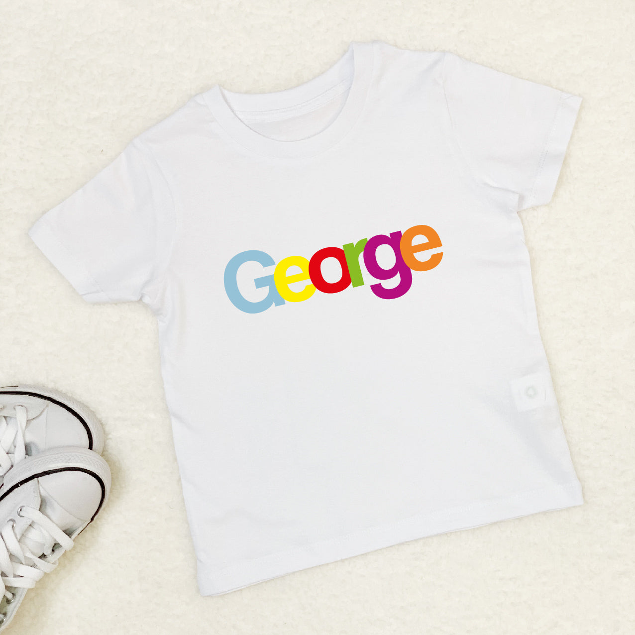 Personalised Multicoloured Kids T Shirt - Lovetree Design
